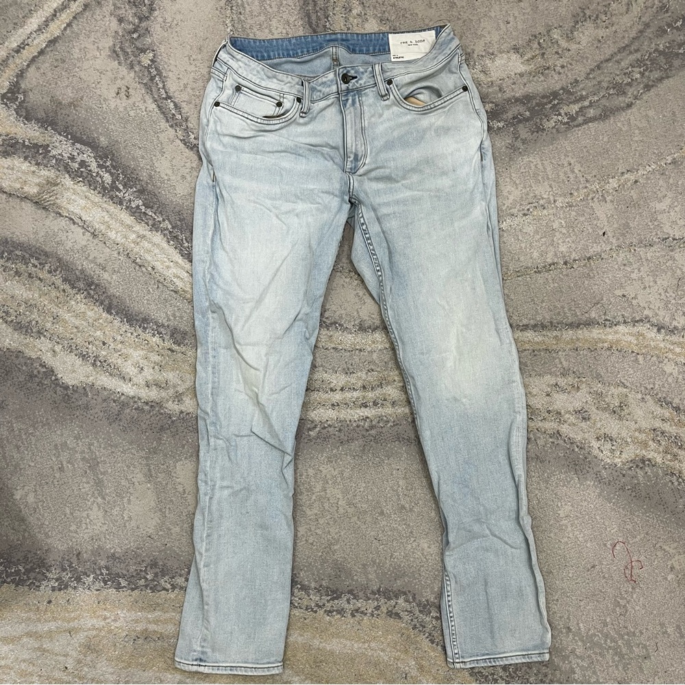 NWOT Rag & Bone Fit 3 Authentic Stretch Light Wash Jeans
